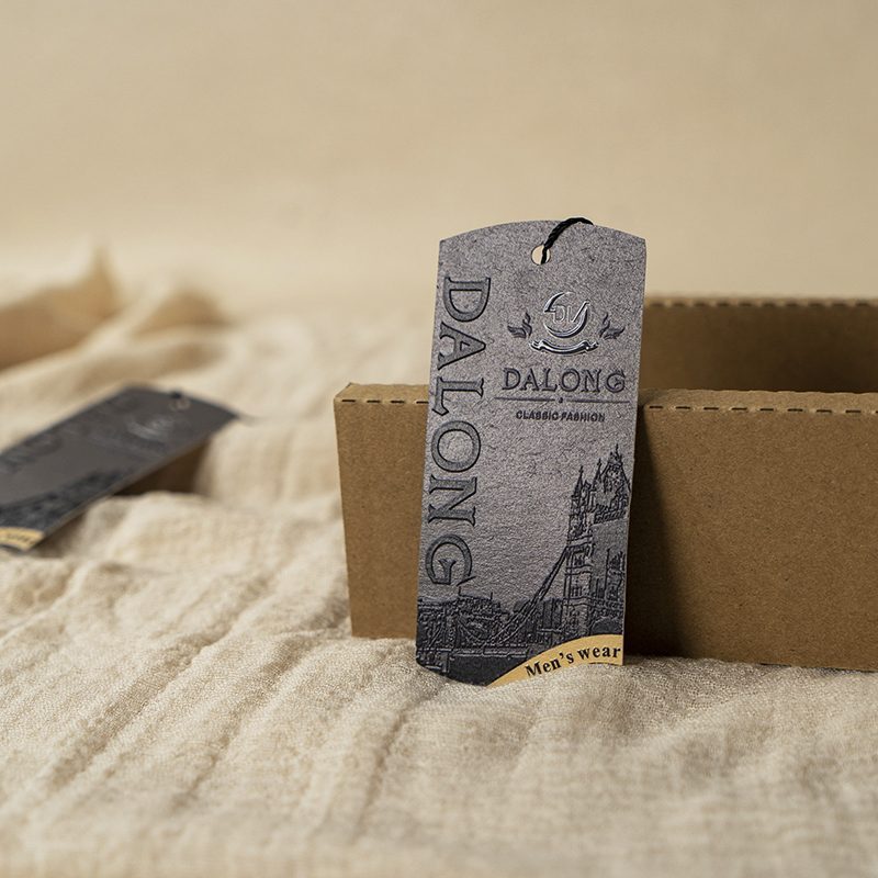 Custom black hang tag