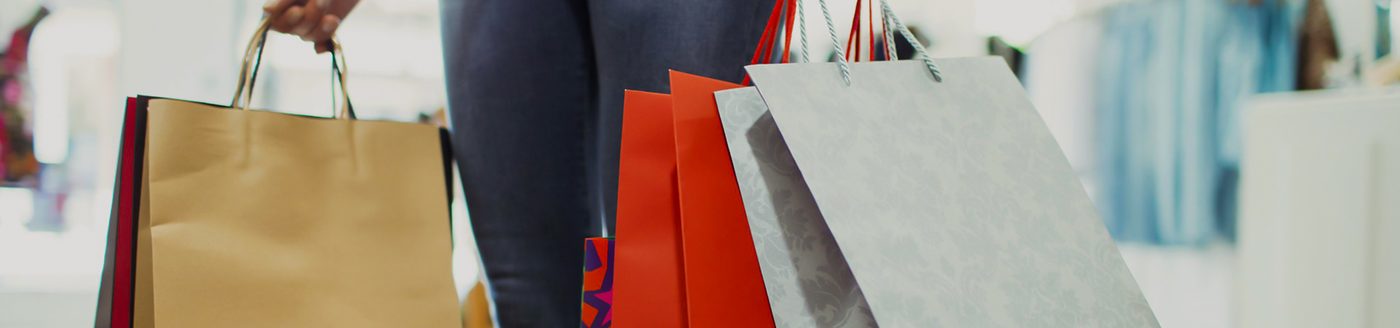 Custom shopping paper bags